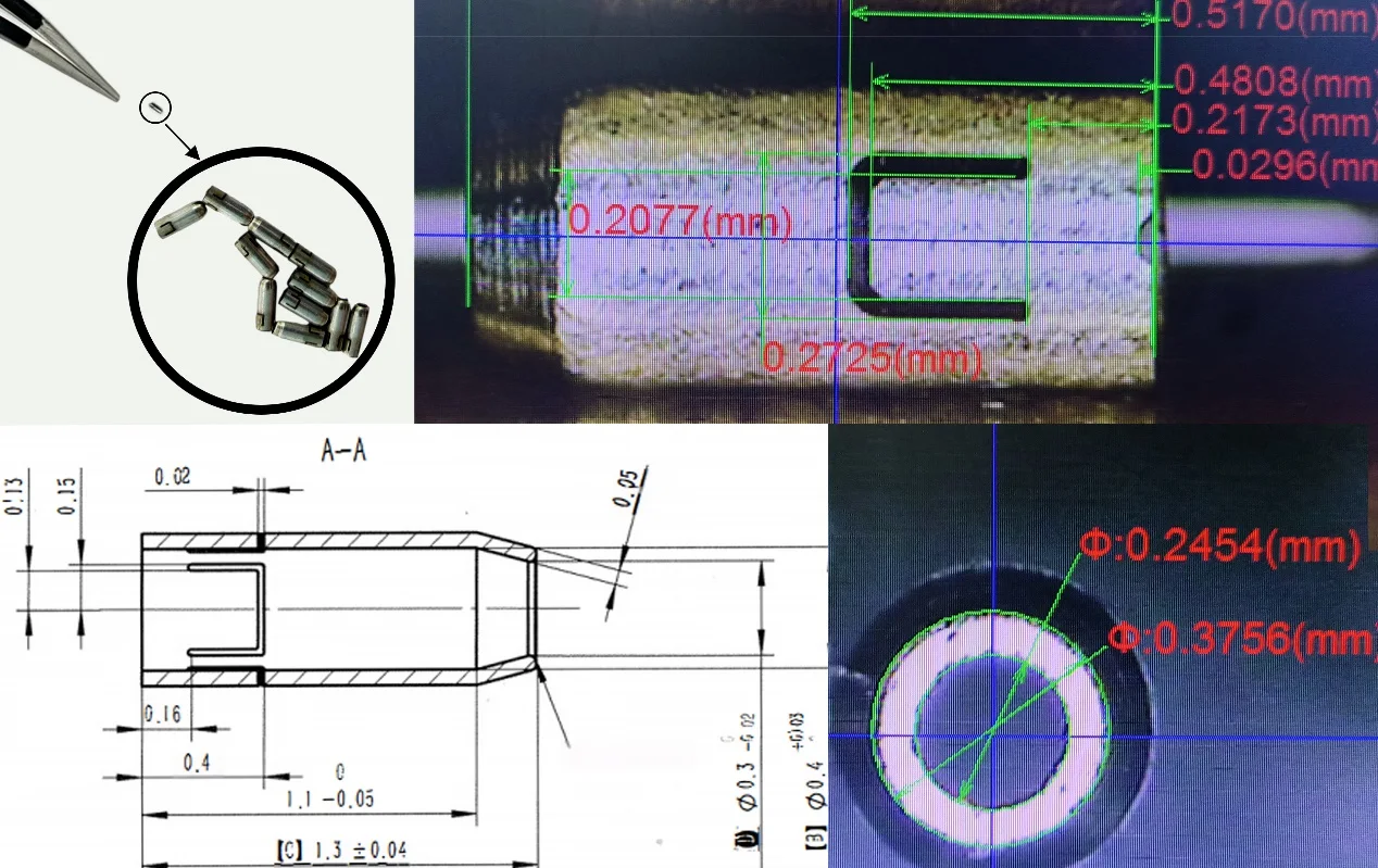 Vascular suturing device needle caps | Thin-wall micro-sleeve machining